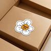 60PCS  Small White Flower Gift Box Packaging Thank You Stickers Packing Labels Airplane Box Decoration Sealing Stickers Baking S