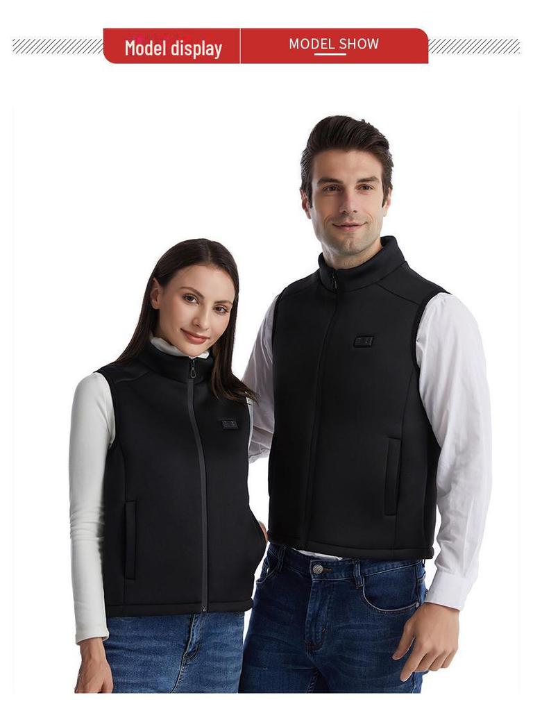 Cross-border USB Nine-Zone Smart Heating Vest: Electric Warmth and Constant Temperature for Couples