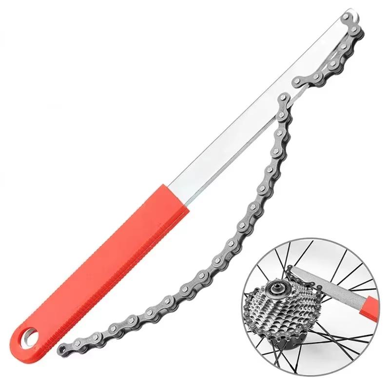 Bike Flywheel Removal Tool Kit With Cassette Wrench 12 Teeth MTB Cassette Sprocket Removal Wrench Portable Bicycle Repair Tools