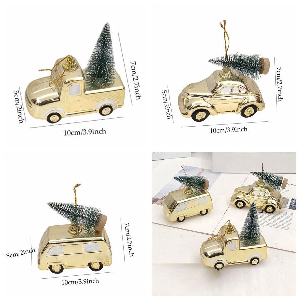 

Cute Christmas Tree Car Pendant DIY Xmas Drop Ornaments Creative Truck Ornament Home Decor