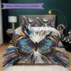 Butterfly Pattern Bedding uilt Set uilt Cover Pillowcase Home Decoration Birthday Gift (1 * duvet cover + 2 * pillowcase  without core)35