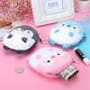 Ladies Student Plush Zipper Bag Key Bag With Keychain Coin Bag Earphone Bag Coin Purse Mini Wallet