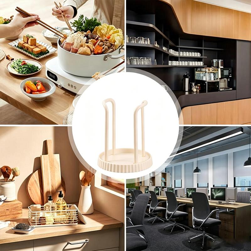 Plastic Paper Cup Holder Multifunctional Desktop Cup Storage Rack Kitchen Coffee Milk Tea Cup Holder Disposables Cups Picker