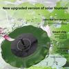 Lotus Leaf Style Solar Fountain For Garden Pond Water Feature With Floating Design
