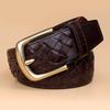 Weaving Belt Copper Buckle Designer Genuine Leather Belts for Men Woven Male Strap Braided Belts Man 3.8cm Width Belt for Jeans