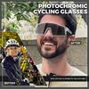 Pochromic Cycling Glasses Men Bicycle Glasses Cycling Sports Cycling Sunglasses Bike Eyewear Outdoor MTB Eyepieces