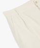 MAN ON THE BOON One-Tuck Pleated Cotton Pants_Ivory 4716104012