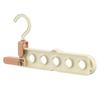 Durable Multifunctional Clothes Drying Rack Foldable 5-hole Clothes Hanger Angle Adjustable Space Saving Clothes Hook Clothes