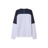 Emporio Armani EA7 SS22 Color Block Logo Crew Neck Sweatshirt Men Sweatshirt White 3LPM41-PJANZ-1100