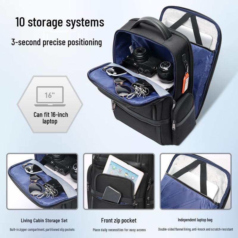 Bo Brand Men's Business Laptop Travel Backpack
