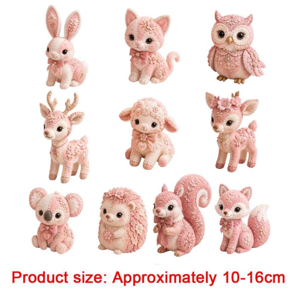 Creative Design Animal Patchwork Set Floral Fabrics Animal Toy Craft  For Adult Beginners