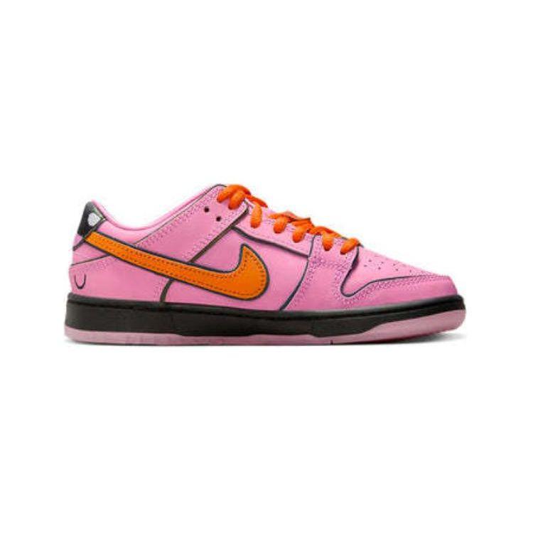 The Powerpuff Girls x Nike Dunk Low Pro SB QS PS Adidași pentru copii Blossom Roz Lotus-Roz Roz Digital FZ3351-600