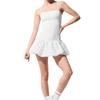 Elegant Cross-Border Sweet Style Camisole with Chest Pad: Pleated Tennis Skirt and Anti-Exposure Puff Design