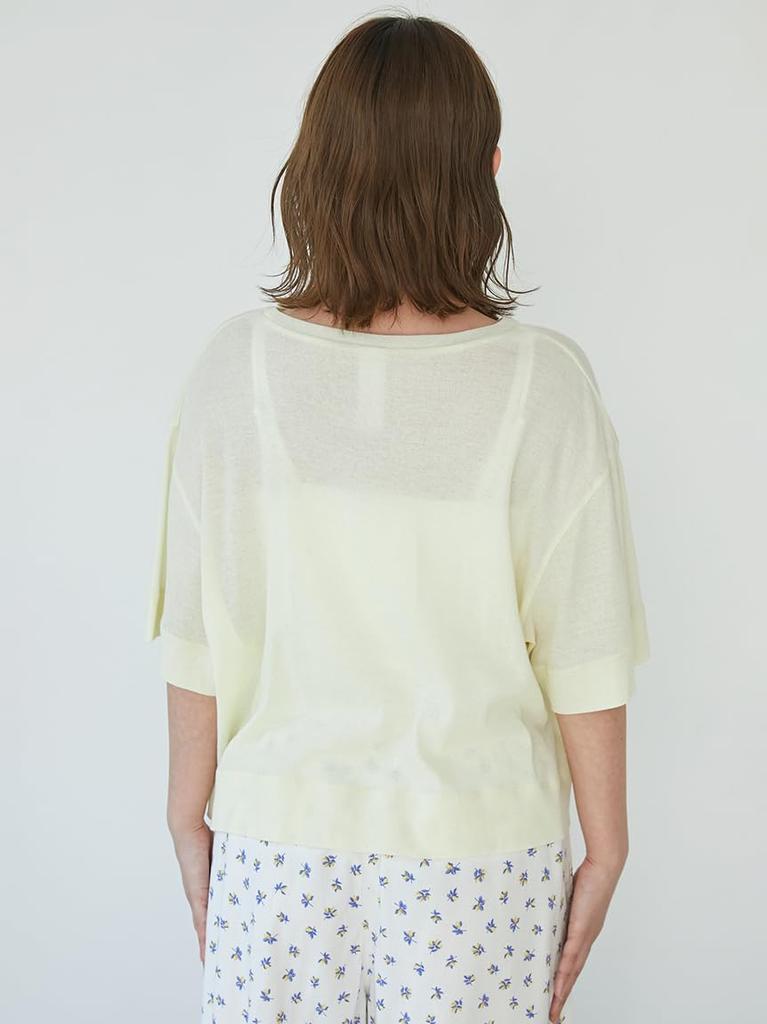 Gelato Pique Sheer PWCT252358 YEL F Women's T-Shirt