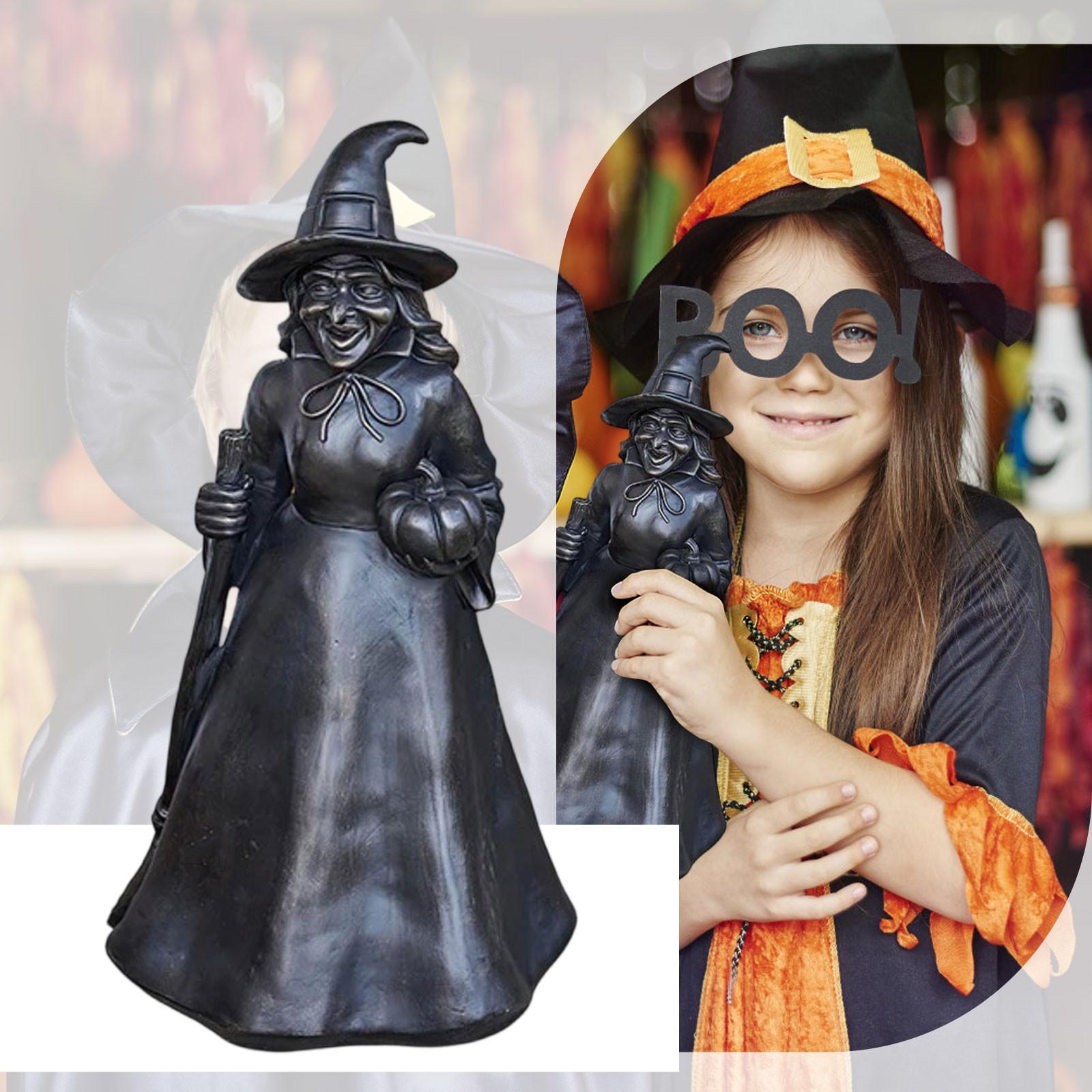 

Halloween Magical Witch Statue, Decorative Ornaments One Size