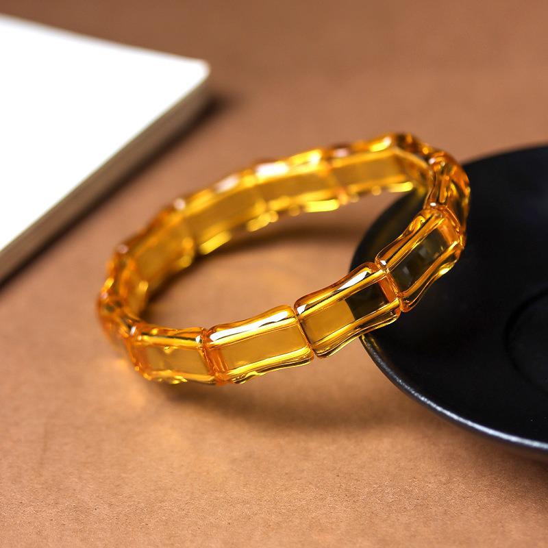 Chalcedony Bamboo Joint Bracelet - New High-End Chinese Style Hand Jewelry