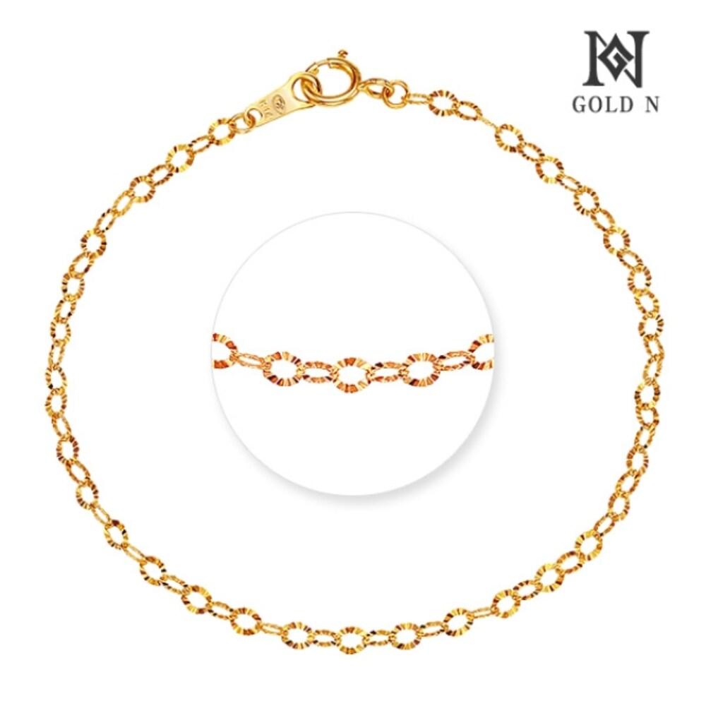 [Gold N] 14K Happy One-Line Bracelet