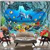 2D Tropical Fish Underwater Tapestry Sea Life Studio Background Cloth