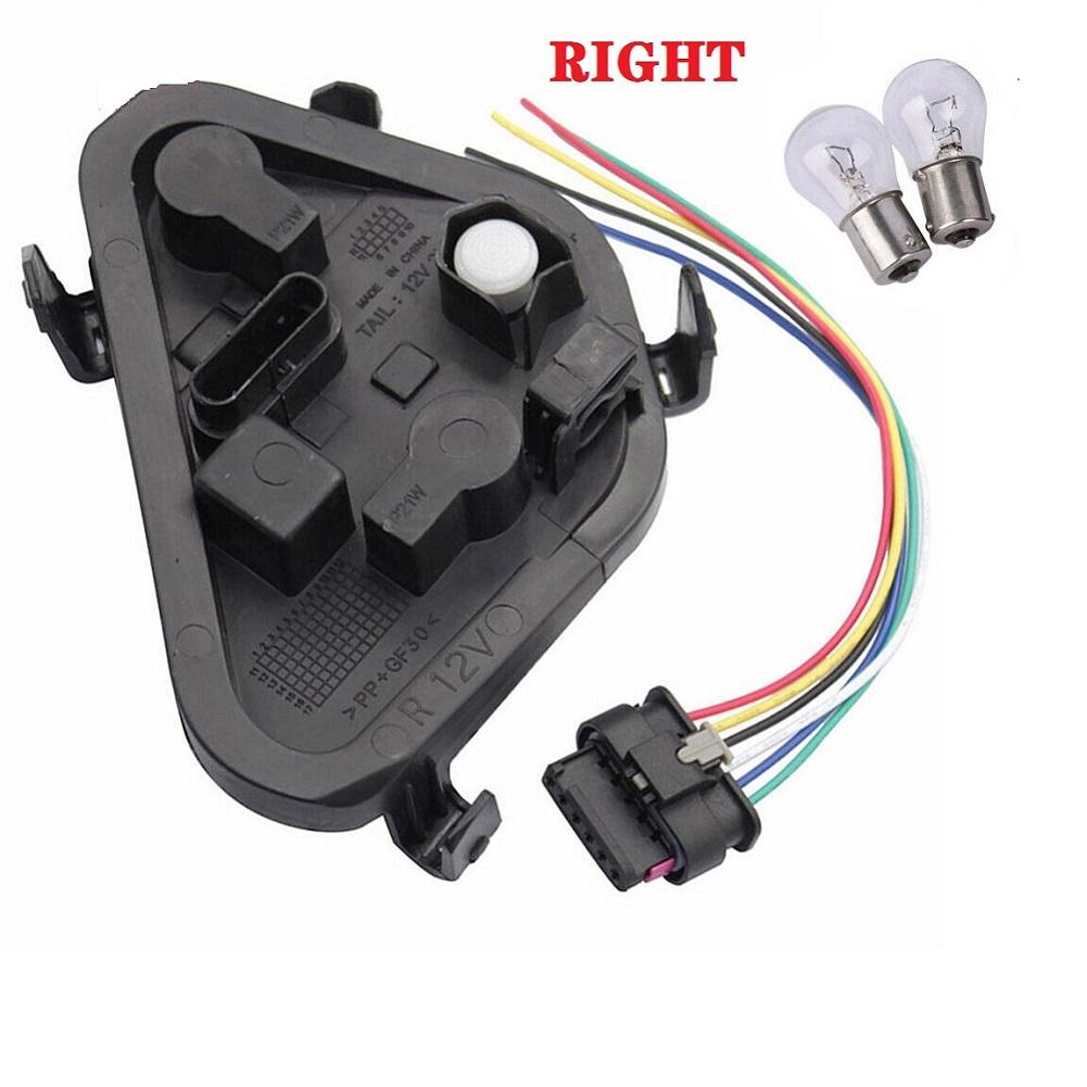 Tail Light Rear Panel Bulb Socket Assembly With Plug Connector Compatible For Bmw 320i 328i 328d 335i (Left Right)