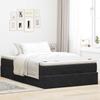 Ottoman Bed with Mattress Black 120x200 Cm Velvet