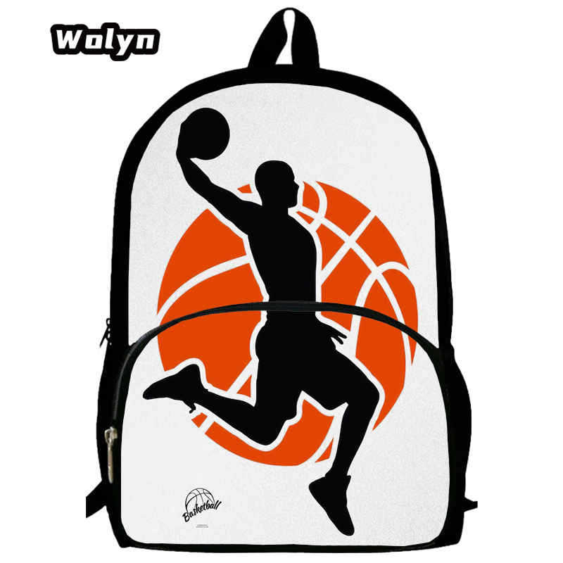 Basketball Basketball School Bag High Definition Printing Multifunctional Cross-Border Backpack