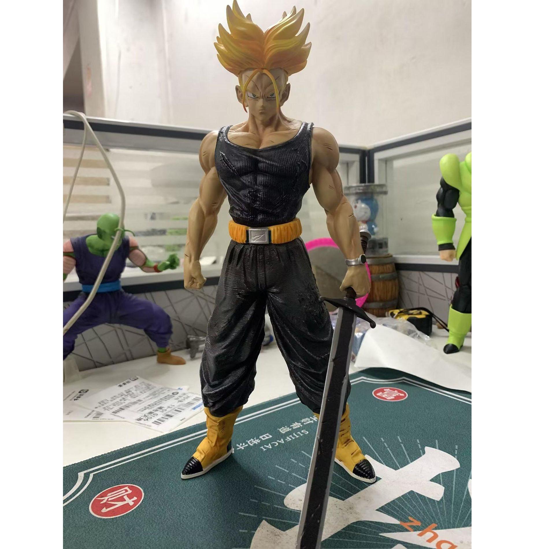 Dragon Ball, Saiyan, сундуки, боевой костюм, две сцены, аниме-фигурки, украшения 40CM
