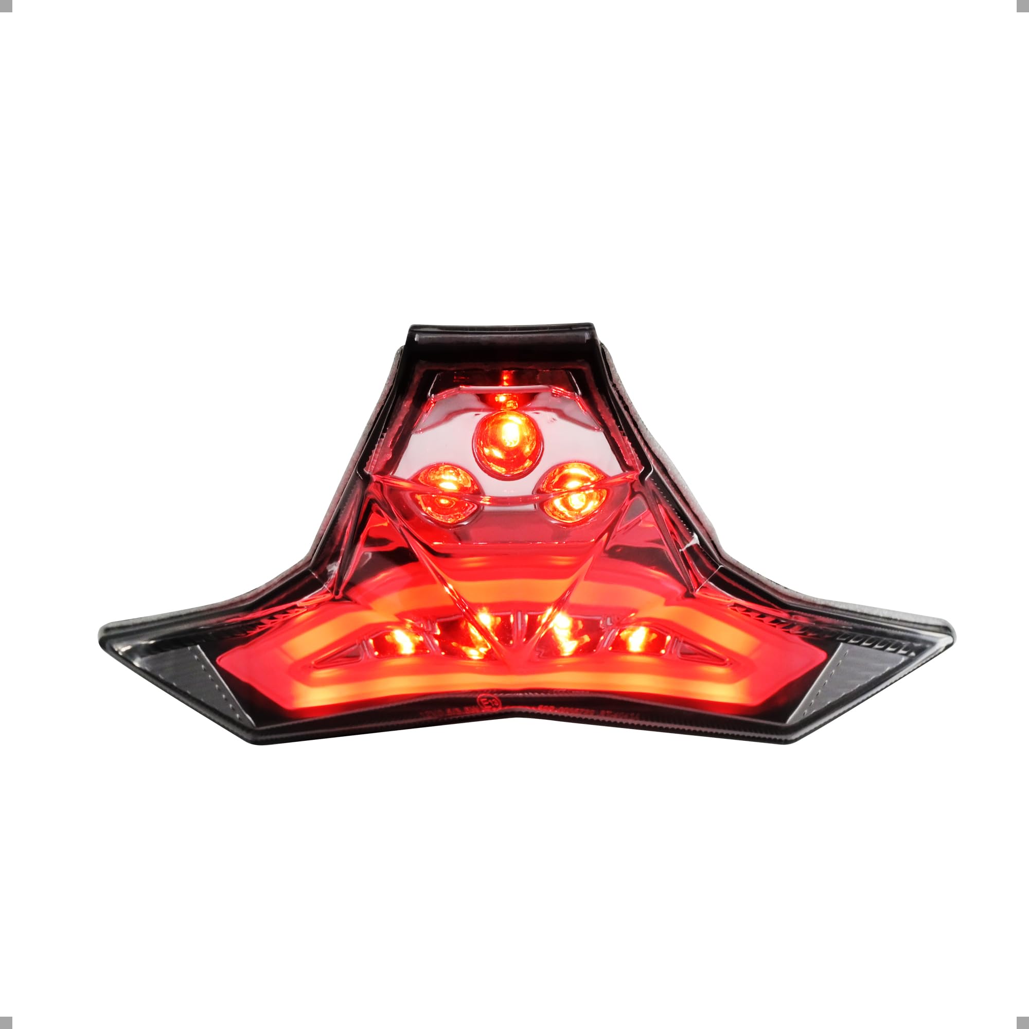 

BAR AUTOTECH LED Motorcycle Taillight for Ninja and Replacement Taillight for OEM Parts ZX-25R, ZX-4RR, 400, ZX-10R, ZX-6R, (Smoked Lens)