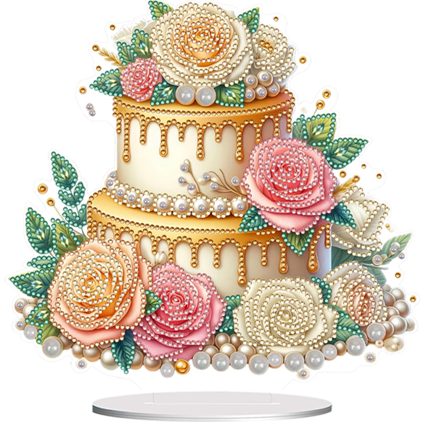 

Acrylic Special Shape Cactus Diamond Painting Tabletop Ornaments Kit 5D DIY Diamond Art Tabletop Decorations Bedroom Table Decor