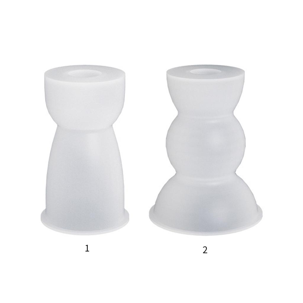 Resin Casting Candle Holder Silicone Mold Semicircle Geometric Mold Suitable for Epoxy Candle Holder Family Table Decor