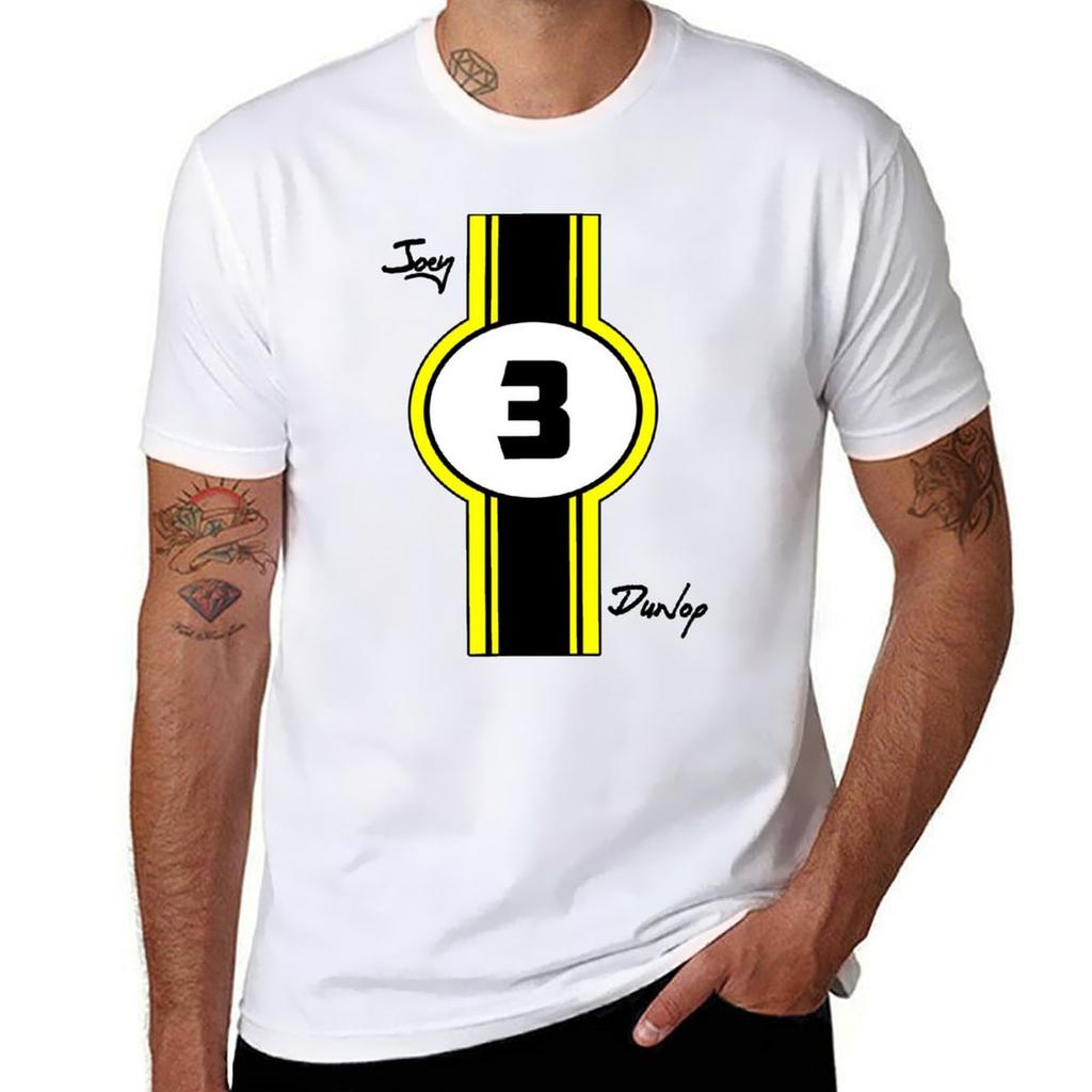 Joey Dunlop T-Shirt Plus Size Tops Kawaii Clothes Plain White T Shirts Men