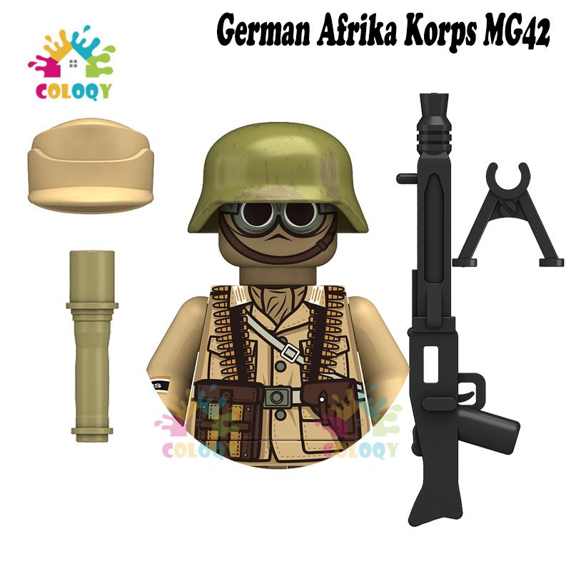 Kids Toys WW2 Military Army Sets Building Blocks Soviet US China Soldiers Mini Action Figures Medal Toys For Kids Birthday Gifts