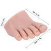 Linker/Rechter Silikon-Übungsfuß Weiches Silikon-Fußmodell Für Nagelkunst-Training