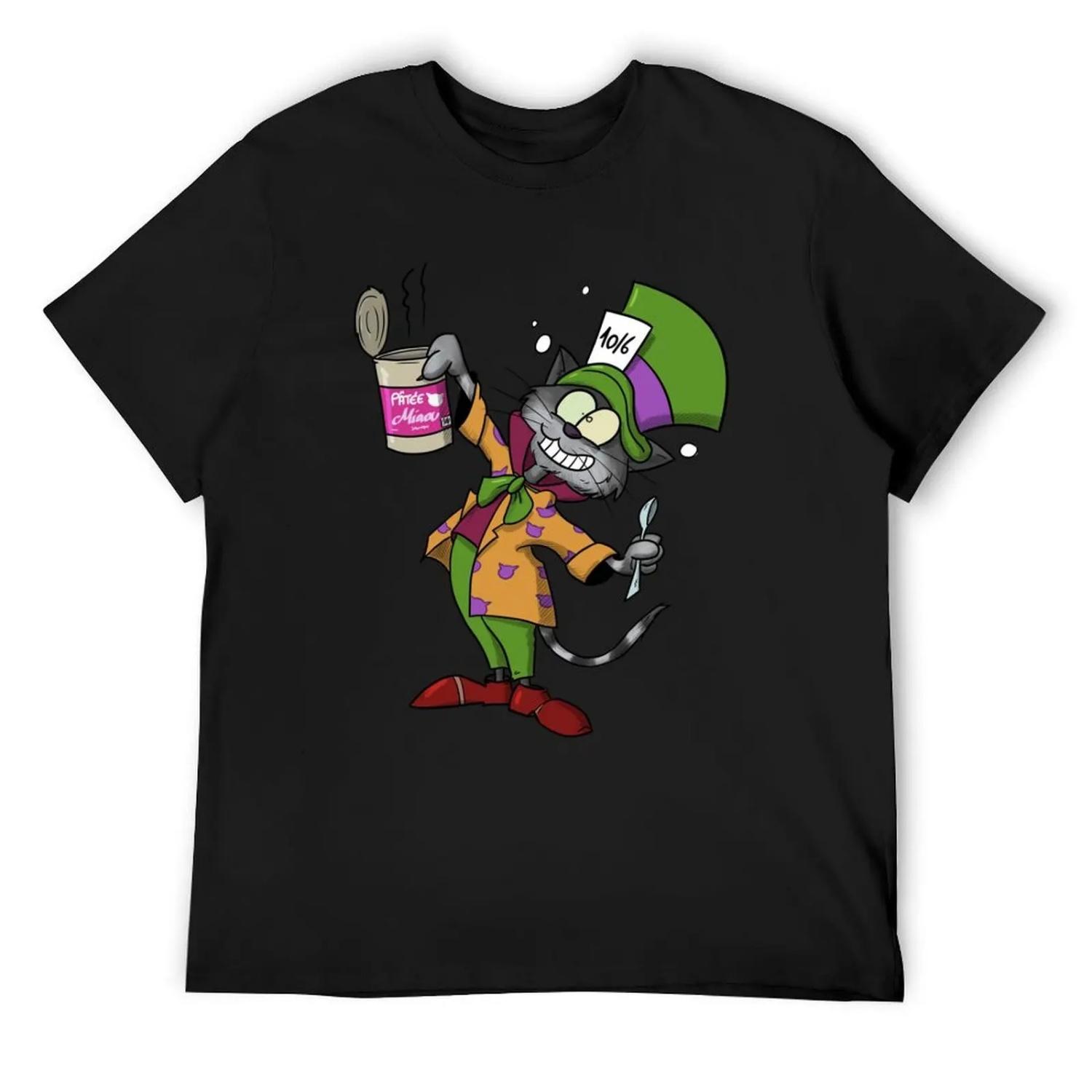 

Crazy cat-pelier T-Shirt boys whites custom t-shirts anime stuff mens big and tall t shirts XXXXXL чорний