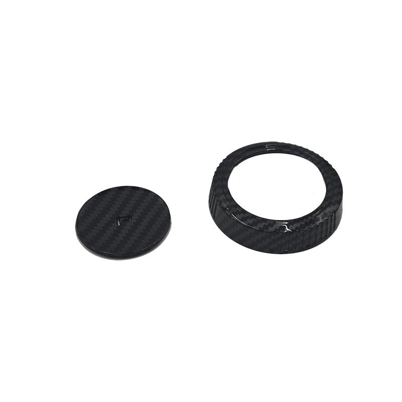 For MG4 MG 4 EV 2022 2023 2024 Car Accessories Gear Shift Knob Cover Trim Dark Night Carbon Fiber Style bfl2