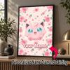 Personalized Jigglypuff Diamond Art Custom Name 5D Diamond Painting Full Drill DIY Craft