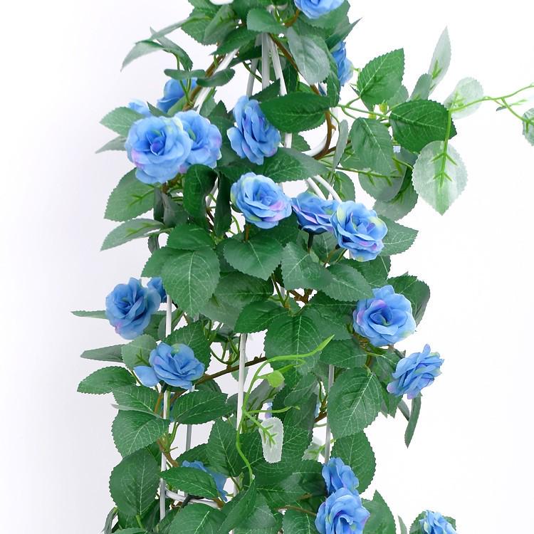 Artificial Silk Rose Vine for Ceiling or Pipe Decoration