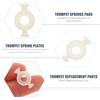 3 Pcs Small Piston Holders Plastic Valves Spring Pads Trumpet Accessories Component Replacement Parts Cornet Supporting Plates