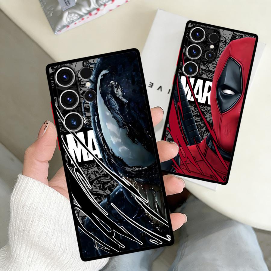 Funda Phone Cover Case for Samsung Galaxy S26 S25 Ultra Note 20 10+ S22 S23 FE S20 S24 Plus S21 Marvel Spiderman Ironman