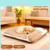 Pet Bed With Removable Washable Cover For Winter Warmth Cat Dog Indoor Use