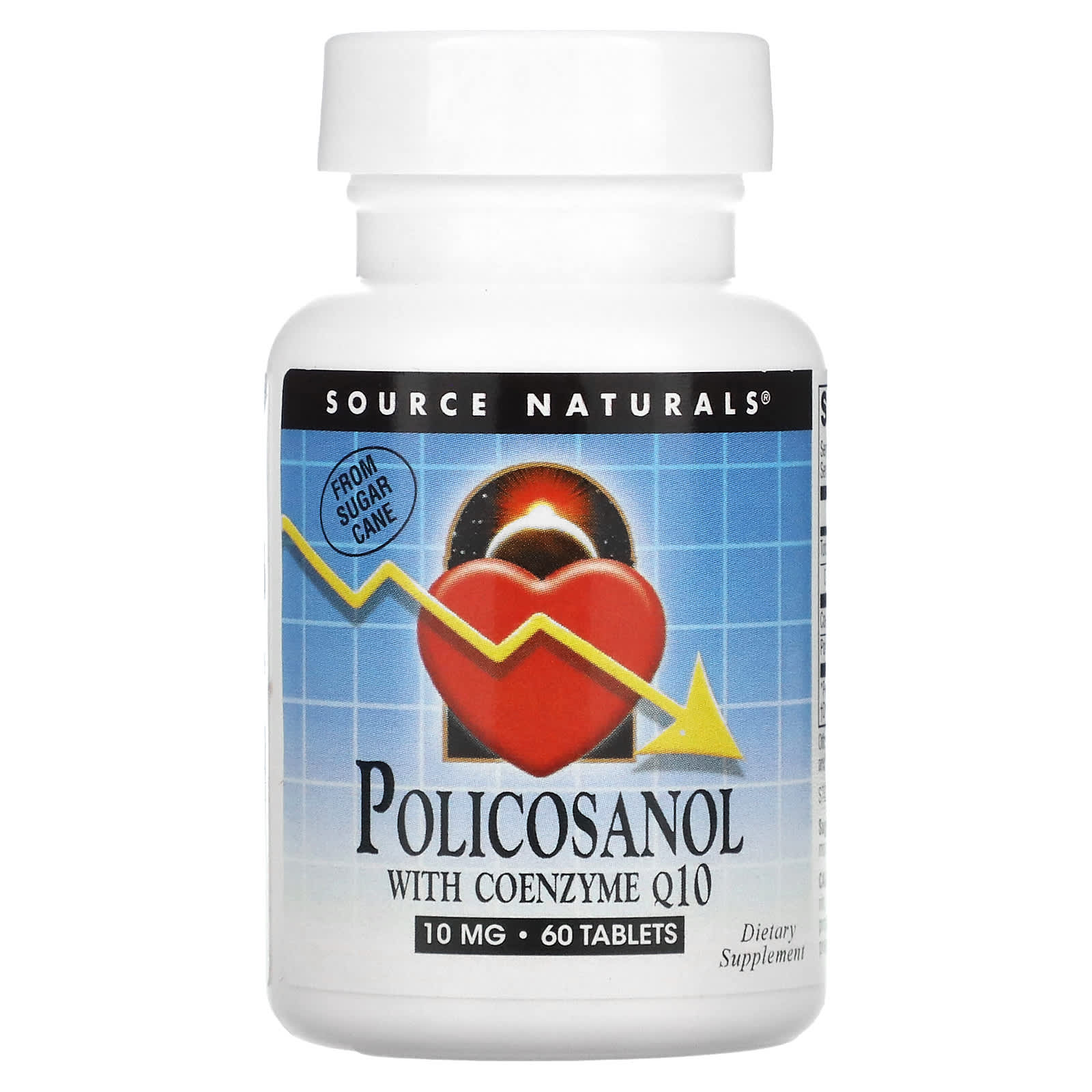 

Policosanol with Coenzyme Q10, 10Mg, 60 Tablets