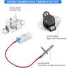 6931EL3003D Limit Thermostat, 6323EL2001B Dryer Thermistor, 6931EL3001E Thermostat, 6931EL3003D Dryer Thermal Fuse Kit Compatible with LG Kenmore