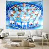 Manchester City Print Tapestry, Backdrop, Easy Setup, Ideal for Bedroom, Office & Living Room, with Aesthetic Wall Hanging Decor.