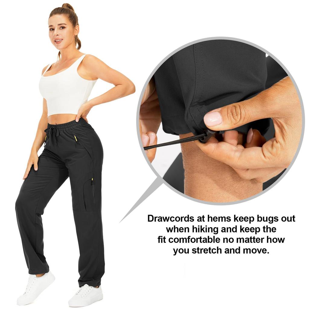 Unisex Hiking Quick Drying Waterproof UPF50 Lightweight Travel Golf Workwear Hunting Pants Zipper Workwear Pants