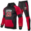 Herren Winter Warm Fleecegefüttert Kapuzenpullover Hose Set Lässig Sportbekleidung Jugend Erwachsene
