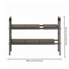 Carbon Steel Under-Sink Storage Rack Space-Saving Expandable Under Sink
