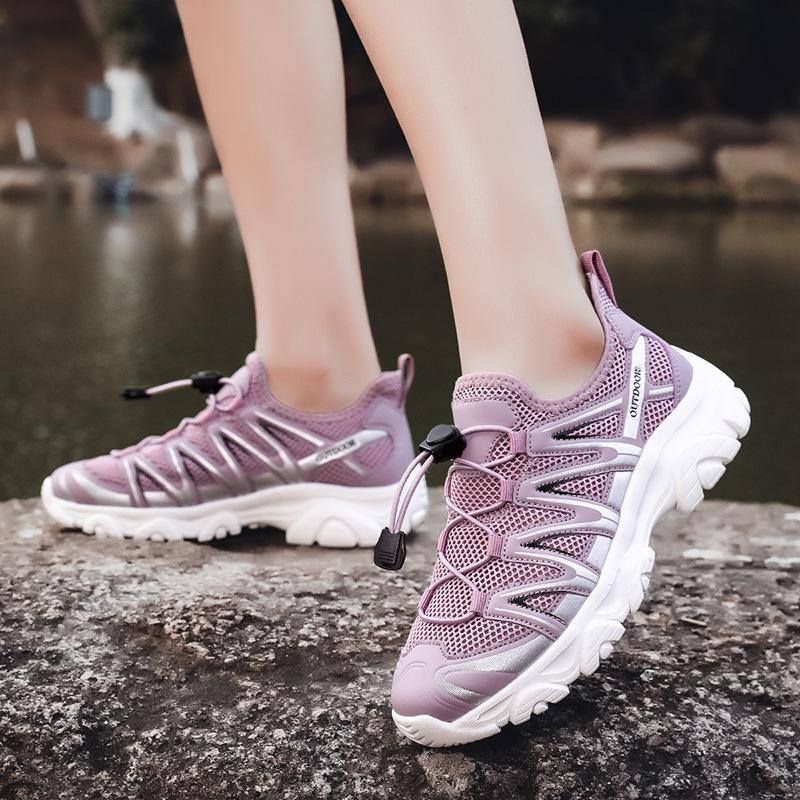 Outdoor Sports Shoes Men's Shoes Summer Mesh Breathable Wear-resistant Non-slip Couple Mountaineering Shoes Women's Shoes Hiking Off-road Shoes