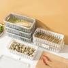 Kühlschrank-Aufbewahrungsbox, Abfluss, Gemüsefach, Gefrierschrank, spezielle Tiefkühlkostbox, rechteckige Obst- und Gemüsebox, Küchen-Organizer