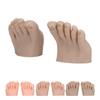 Practice Silicone Foot Model 1 Pair Nail Art Training Display Fake Half Foot Model Pedicure Tattoo Practice