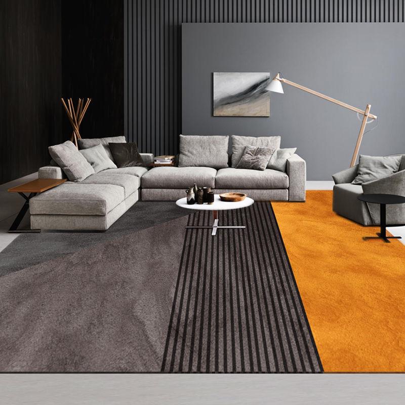 Modern Light Luxury Orange Carpet Home Soft Lounge Rugs Dirty Living Room Large Area Rug Bedroom Decor Carpets Entrance Door Mat