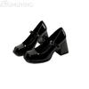 Fashion High Heeled Women's Sandals Square Toe Marie Janes Woman Shoes 2025 New Summer Shallow Chunky Elegant Dress Pumps Leather Mujer